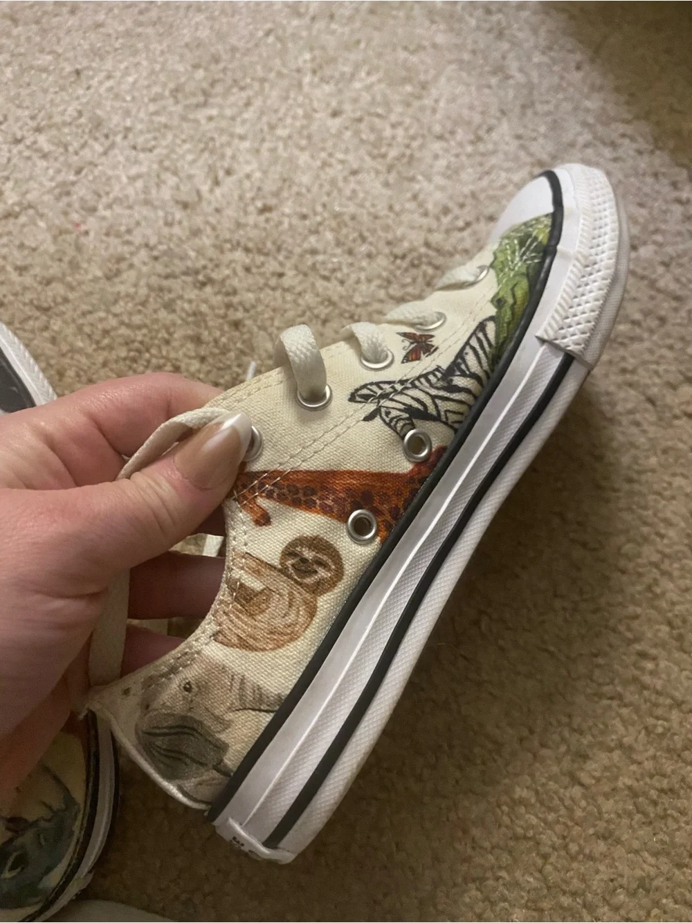 Converse- safari theme- youth 2- EUC